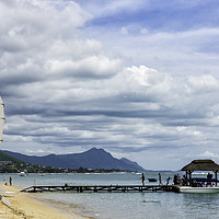 Buy canvas prints of Gem of the Indian Ocean: Mauritius Wolmar Beach by Gilbert Hurree