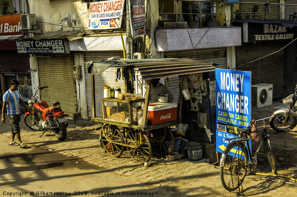 India's Vibrant Backstreet Vista Picture Board by Gilbert Hurree