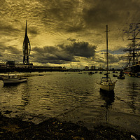 Buy canvas prints of Portsmouth Harbour's Historic Charm by Gilbert Hurree