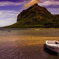 Buy canvas prints of Tranquil Le Morne Brabant: Mauritius' Gem by Gilbert Hurree