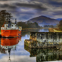 Buy canvas prints of Scotland's Caledonian Canal: An Engineering Marvel by Gilbert Hurree
