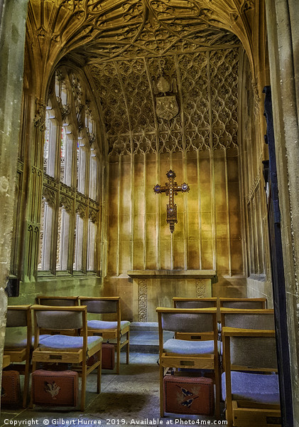 Historic Bath Abbey's Petite Chapel Picture Board by Gilbert Hurree