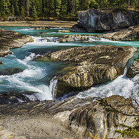 Buy canvas prints of Enthralling Dance of Yoho's Kicking Horse River by Gilbert Hurree