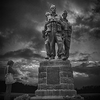 Buy canvas prints of Courage Personified: Spean Bridge Commando Tribute by Gilbert Hurree