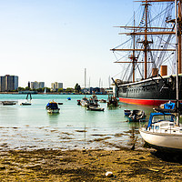 Buy canvas prints of Historic Splendour of Portsmouth Harbour by Gilbert Hurree
