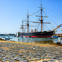 Buy canvas prints of HMS Warrior Frigate by Gilbert Hurree