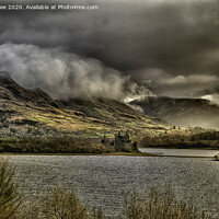 Buy canvas prints of Dramatic Loch Awe Storm Clouds by Gilbert Hurree