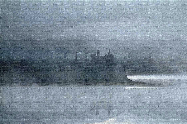 Kilchurn Castle Picture Board by Gilbert Hurree