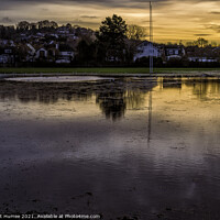Buy canvas prints of Richmond Park Flooded Fields  by Gilbert Hurree