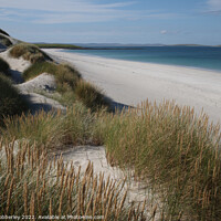 Buy canvas prints of Scottish beach Berneray  by Chris Mobberley