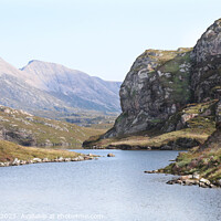 Buy canvas prints of Scottish Loch and mountains by Chris Mobberley