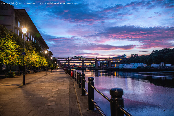Good morning Newcastle - city ​​of bridges #1 Picture Board by Artur Rejdak