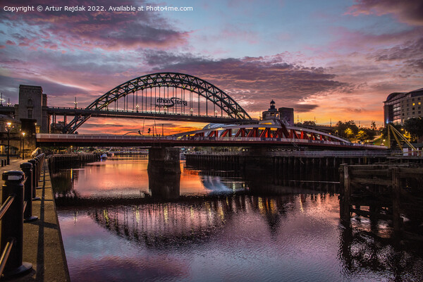 Good morning Newcastle - city ​​of bridges #3 Picture Board by Artur Rejdak