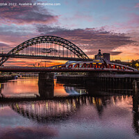 Buy canvas prints of Good morning Newcastle - city ​​of bridges #3 by Artur Rejdak