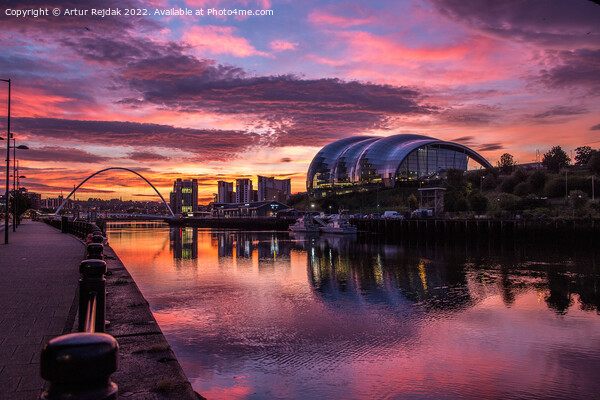 Good morning Newcastle - city ​​of bridges #4 Picture Board by Artur Rejdak