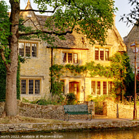 Buy canvas prints of Picturesque house at Bourton by Jon Whitworth