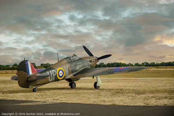 Hawker Hurricane Picture Board by Chris Gurton