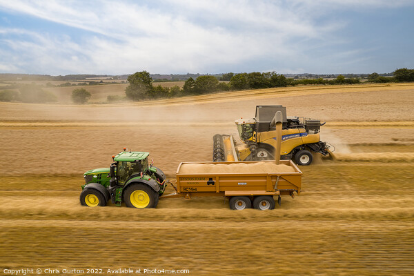 Bringing in the Harvest Picture Board by Chris Gurton
