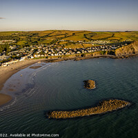 Buy canvas prints of Borth from the Air by Chris Gurton