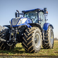 Buy canvas prints of New Holland T7.270 Tractor by Chris Gurton