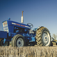 Buy canvas prints of Ford 5000 Tractor by Chris Gurton