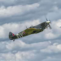 Buy canvas prints of Spitfire Climb by Dave Layland