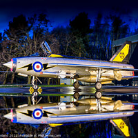 Buy canvas prints of Reflections on Lightning by Dave Layland