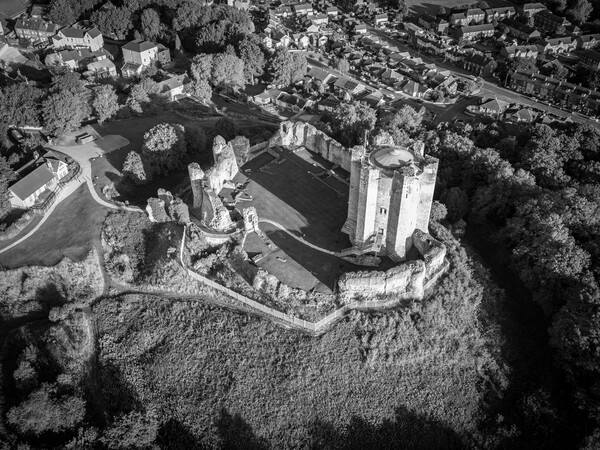 Conisbrough Castle From The Air Picture Board by Apollo Aerial Photography
