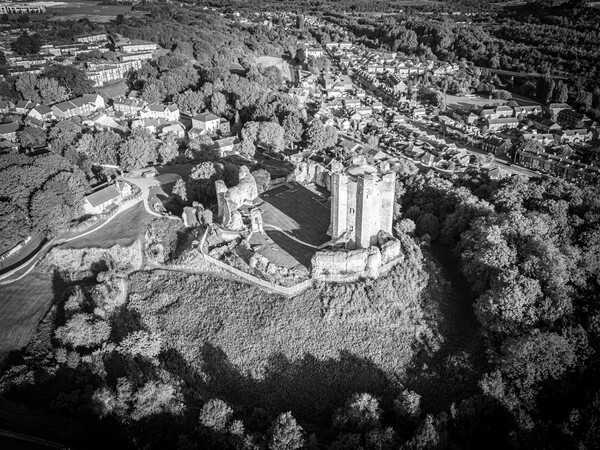 Conisbrough Castle From The Air Picture Board by Apollo Aerial Photography