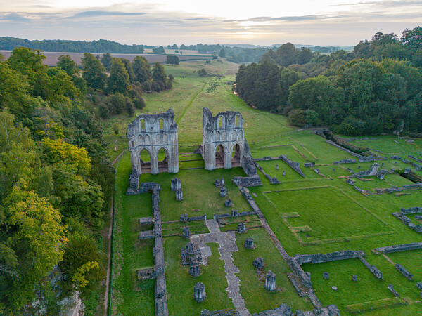 Roche Abbey From The Air Picture Board by Apollo Aerial Photography