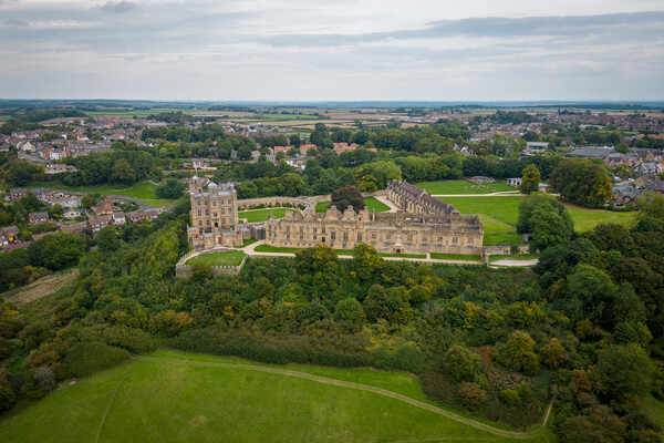 Bolsover Castle From The Air Picture Board by Apollo Aerial Photography