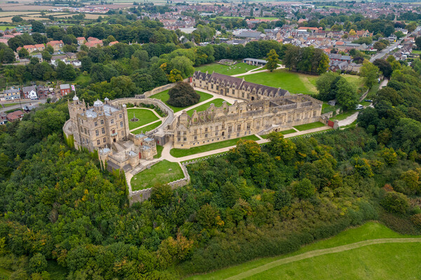 Bolsover Castle From The Air Picture Board by Apollo Aerial Photography