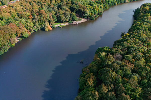 Newmillerdam From The Air  Picture Board by Apollo Aerial Photography