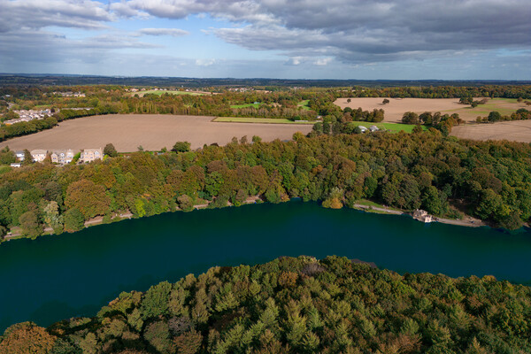 Newmillerdam Picture Board by Apollo Aerial Photography