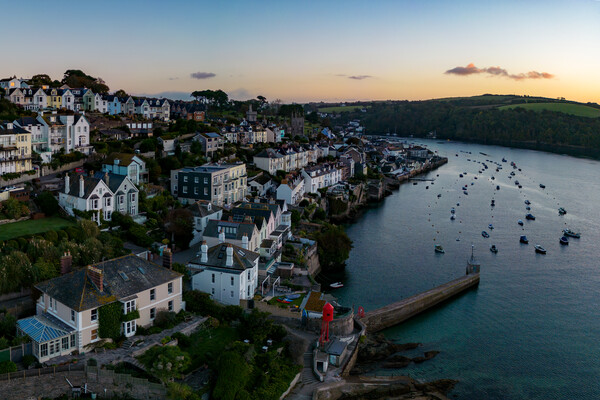 Fowey Cornwall From The Air Picture Board by Apollo Aerial Photography
