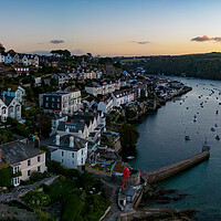 Buy canvas prints of Fowey Cornwall From The Air by Apollo Aerial Photography
