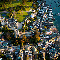 Buy canvas prints of Fowey in Cornwall by Apollo Aerial Photography