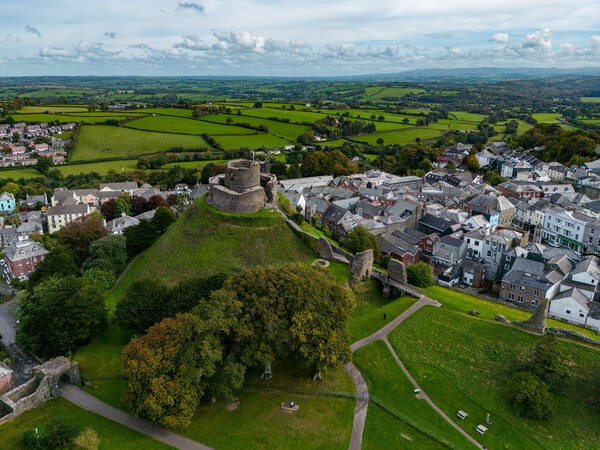 Lauceston Castle Picture Board by Apollo Aerial Photography