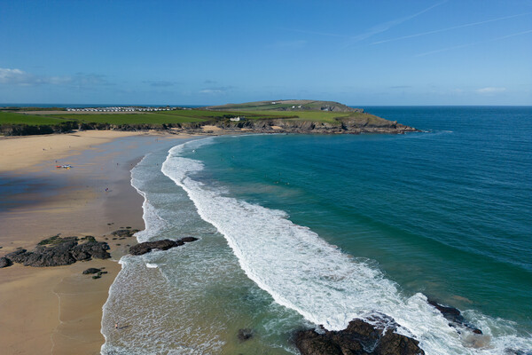 Harlyn Bay Picture Board by Apollo Aerial Photography