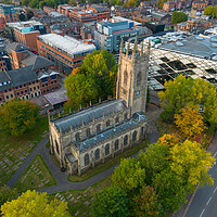 Buy canvas prints of St Georges Church Sheffield by Apollo Aerial Photography