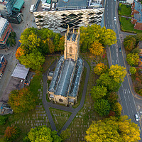 Buy canvas prints of St Georges Church Sheffield by Apollo Aerial Photography