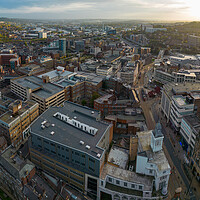 Buy canvas prints of Sheffield Sunrise by Apollo Aerial Photography