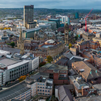 Buy canvas prints of The City Of Sheffield by Apollo Aerial Photography