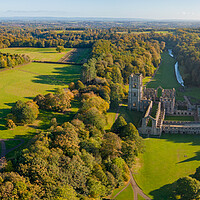 Buy canvas prints of Fountains Abbey by Apollo Aerial Photography