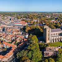 Buy canvas prints of Ripon And Its Cathedral by Apollo Aerial Photography