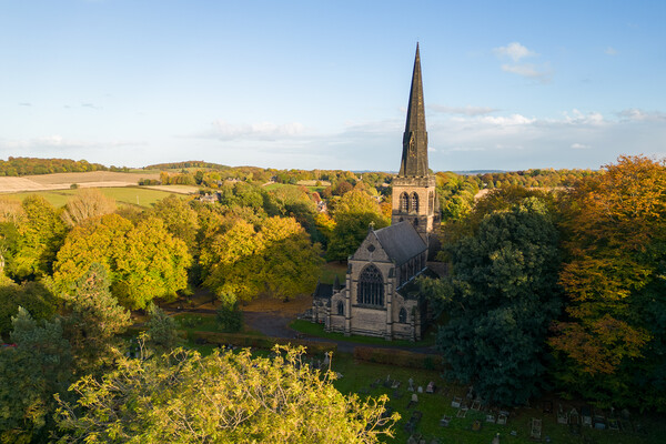 Wentworth Church Picture Board by Apollo Aerial Photography