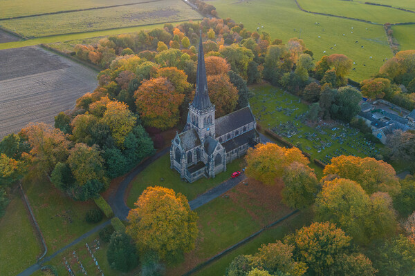 Wentworth in Autumn Picture Board by Apollo Aerial Photography