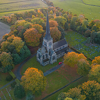 Buy canvas prints of Wentworth in Autumn by Apollo Aerial Photography