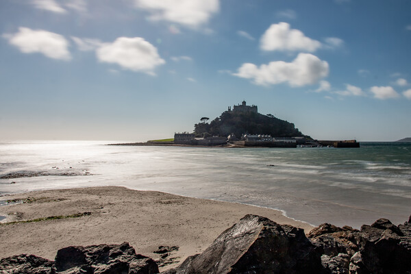 St Michaels Mount Picture Board by Apollo Aerial Photography
