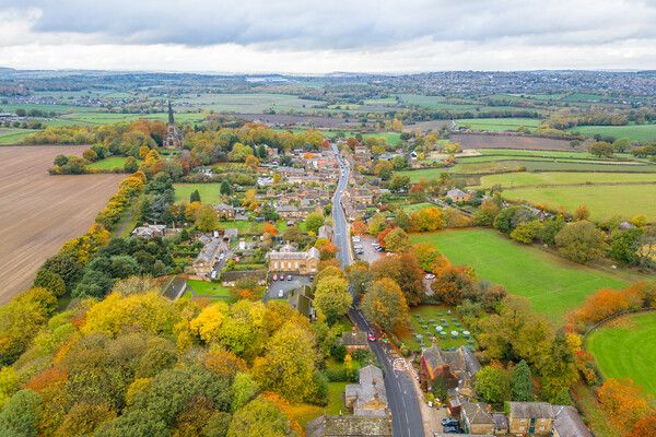 Village of Wentworth Rotherham Picture Board by Apollo Aerial Photography